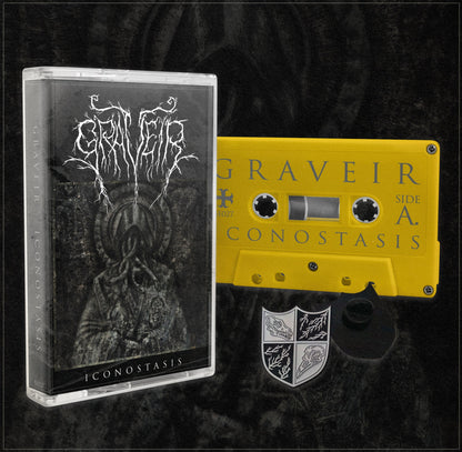 GRAVEIR "Iconostasis" Cassette Tape + Metal Pin (lim.50)