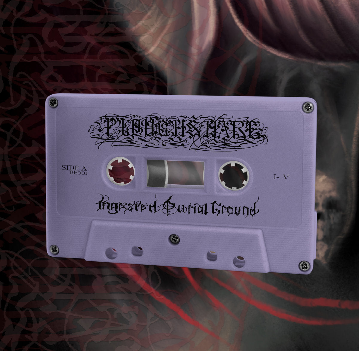 PLOUGHSHARE "Ingested Burial Ground" cassette tape (lim.100)