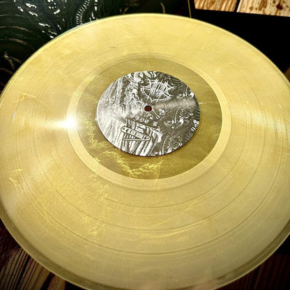 ALGHOL "Night Eternal" vinyl LP, gold vinyl with printed jacket and insert, gold vinyl detail