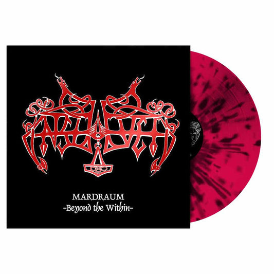 ENSLAVED "Mardraum - Beyond the Within" vinyl LP, red vinyl with black splatter, and printed jacket