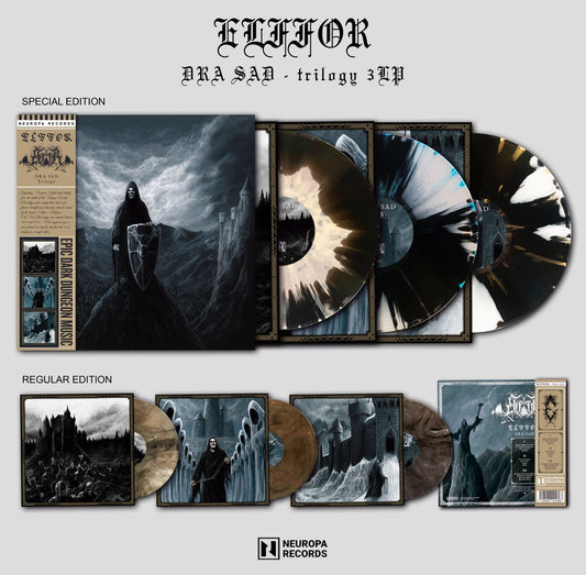 ELFFOR "Dra Sad Trilogy" vinyl 3xLP boxset (2 options)