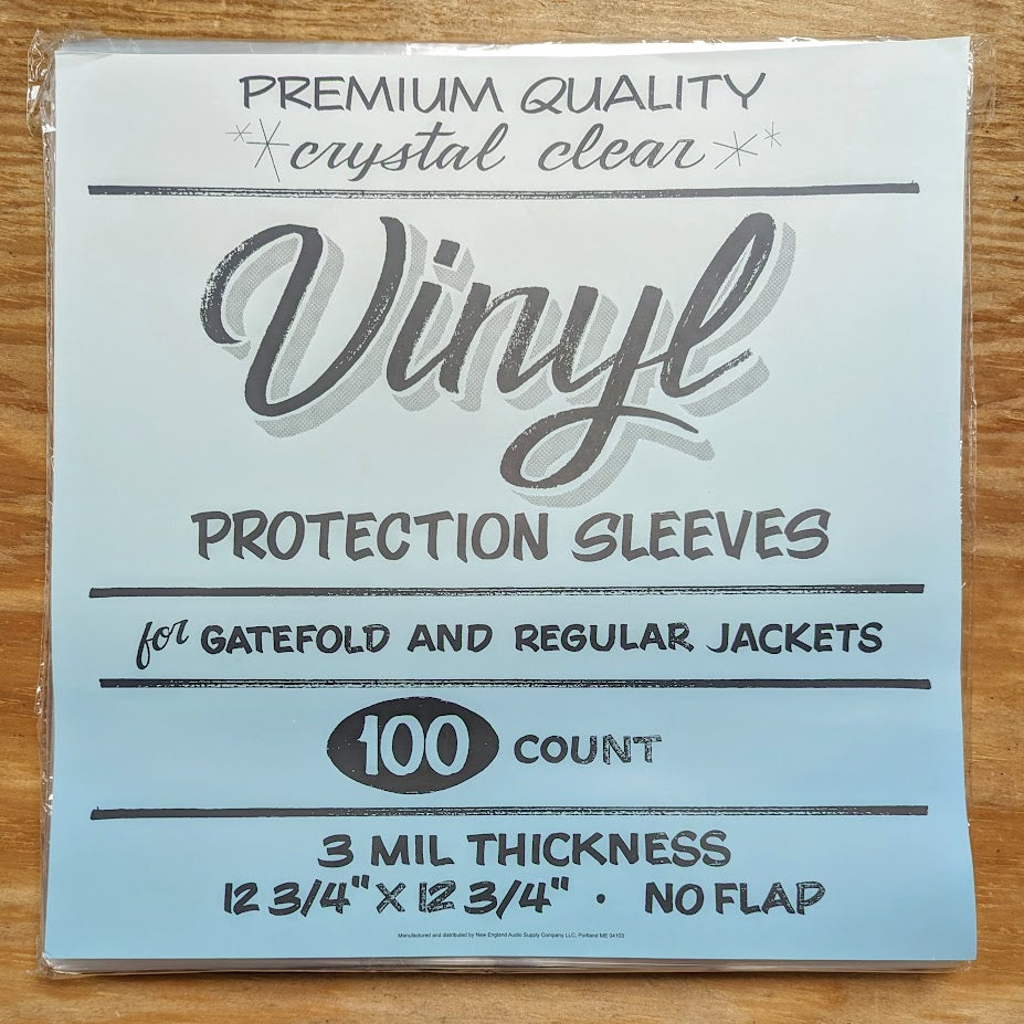 VINYL LP SLEEVES - 10/25/50/100 - Premium Quality Ultra Clear, 3mil thickness