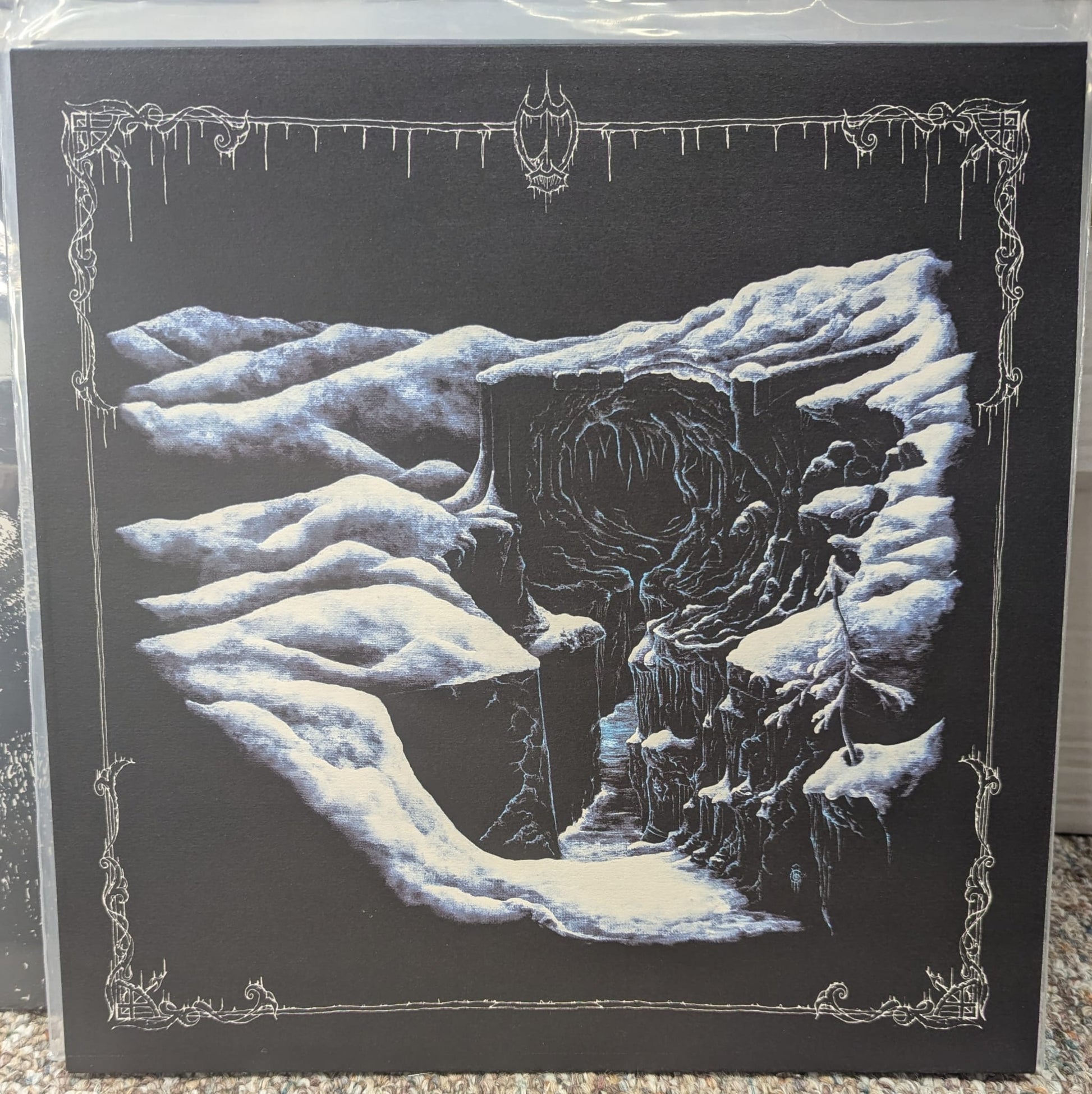 CELESTIAL SWORD / UPIR  "Cold Invocation Of Scarlet Night" vinyl LP, album cover