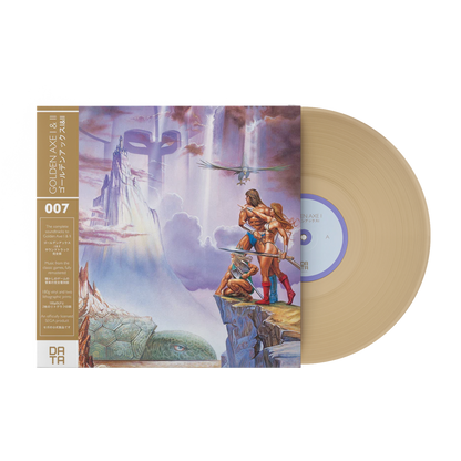 GOLDEN AXE I & II Video Game Soundtrack vinyl LP, jacket with gold vinyl and OBI strip