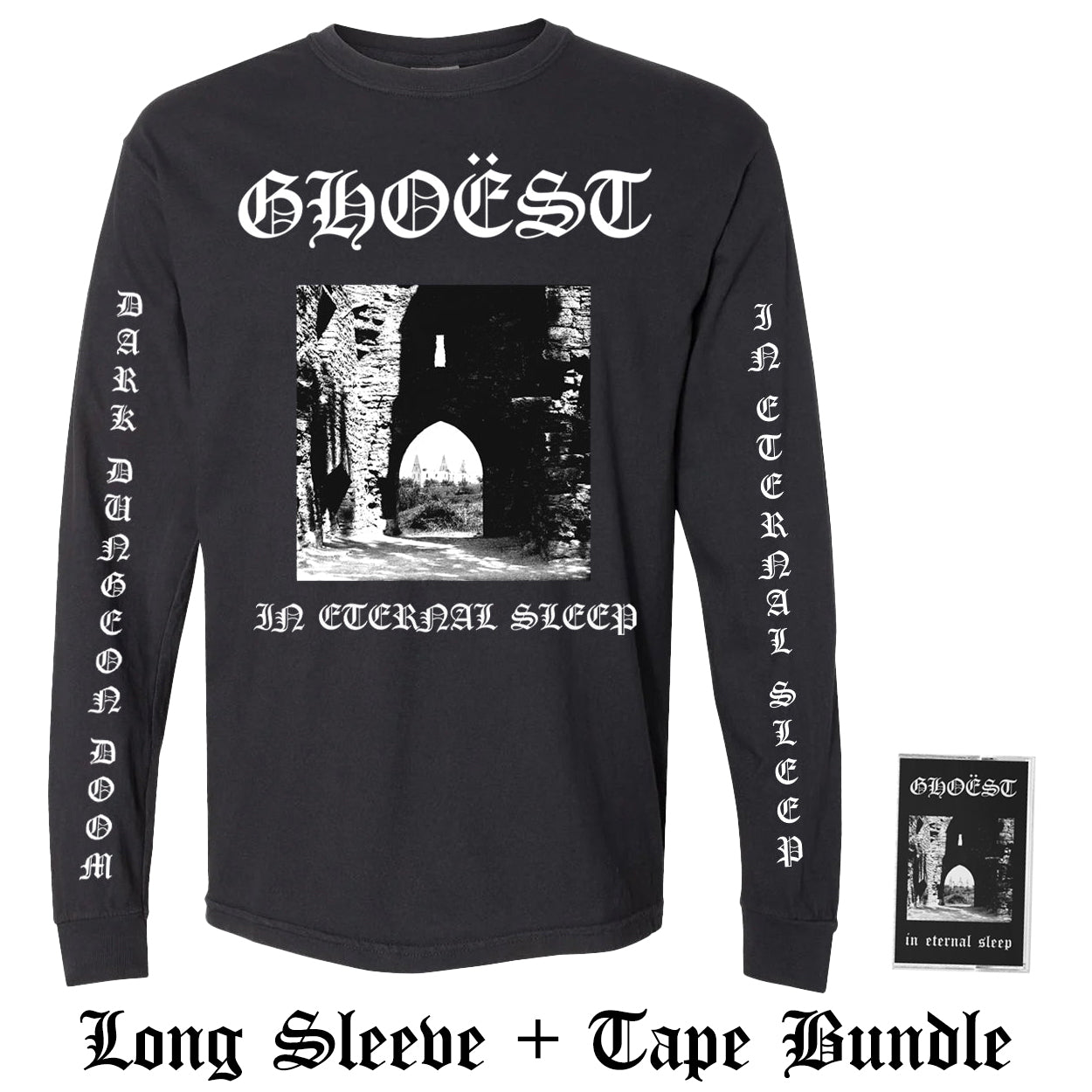 GHOËST "In Eternal Sleep" Tape+Long Sleeve Bundle