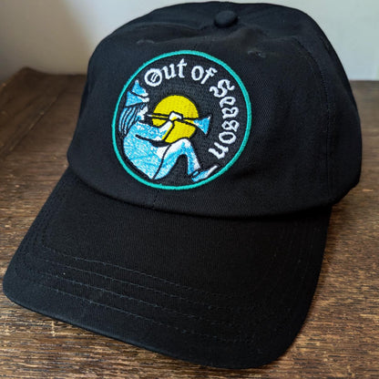 OUT OF SEASON "Bard" Embroidered Dad Hat, black detail