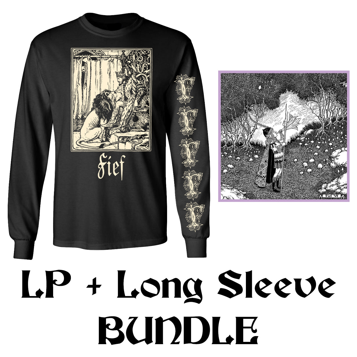 FIEF LP + Black Long Sleeve Shirt BUNDLE