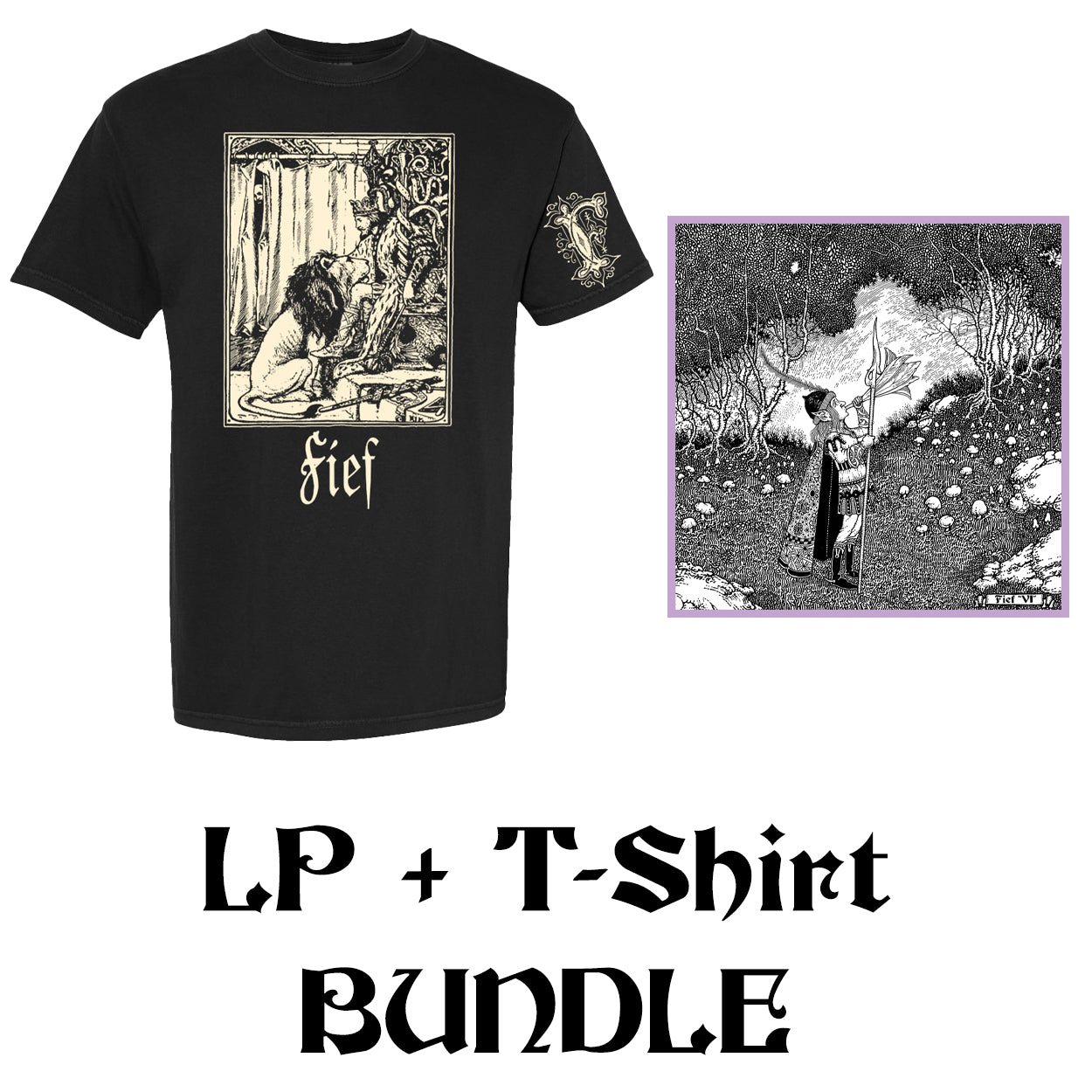 FIEF LP + Black T-Shirt BUNDLE