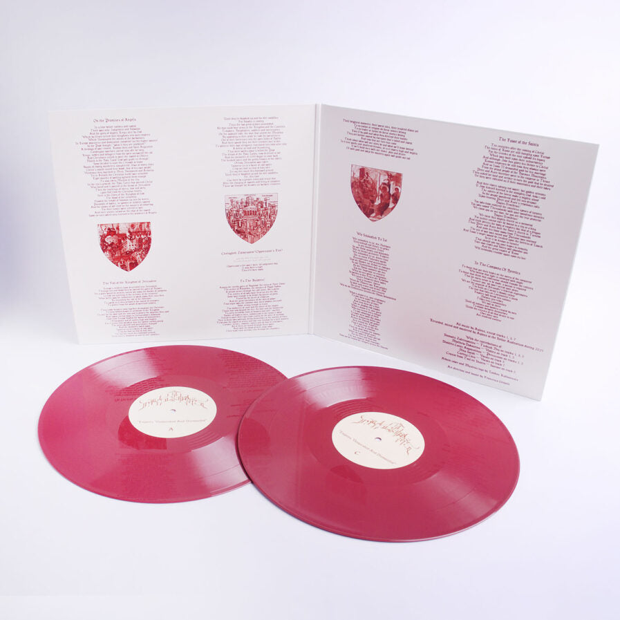 MYSTRAS "Empires Vanquished And Dismantled" vinyl 2xLP, red vinyl with printed gategold jacket