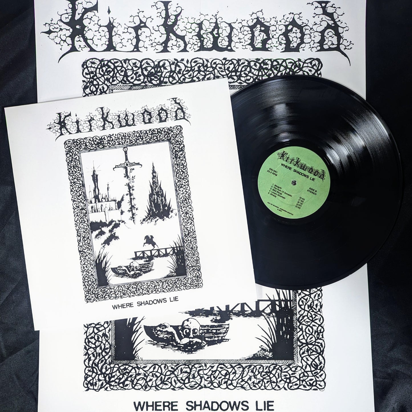 JIM KIRKWOOD "Where Shadows Lie" vinyl LP (w/poster - 2 color options)