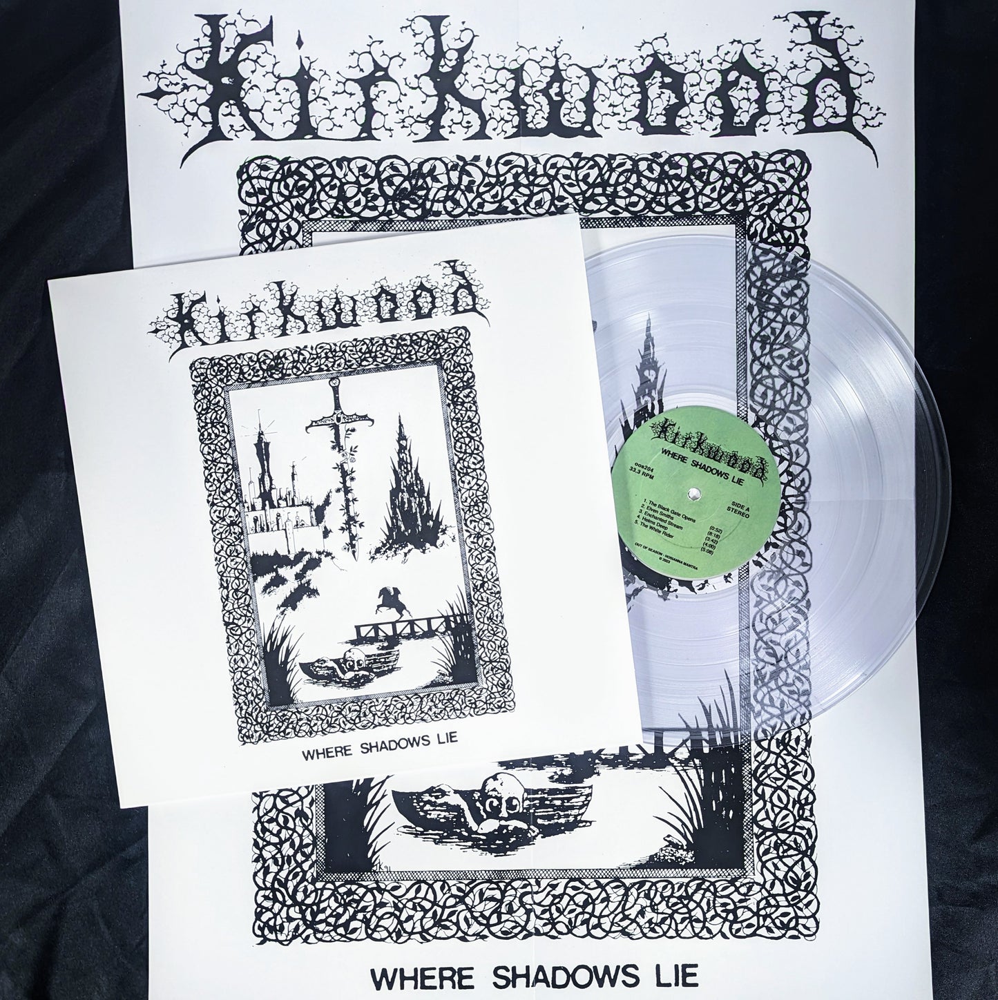 JIM KIRKWOOD "Where Shadows Lie" vinyl LP (w/poster - 2 color options)