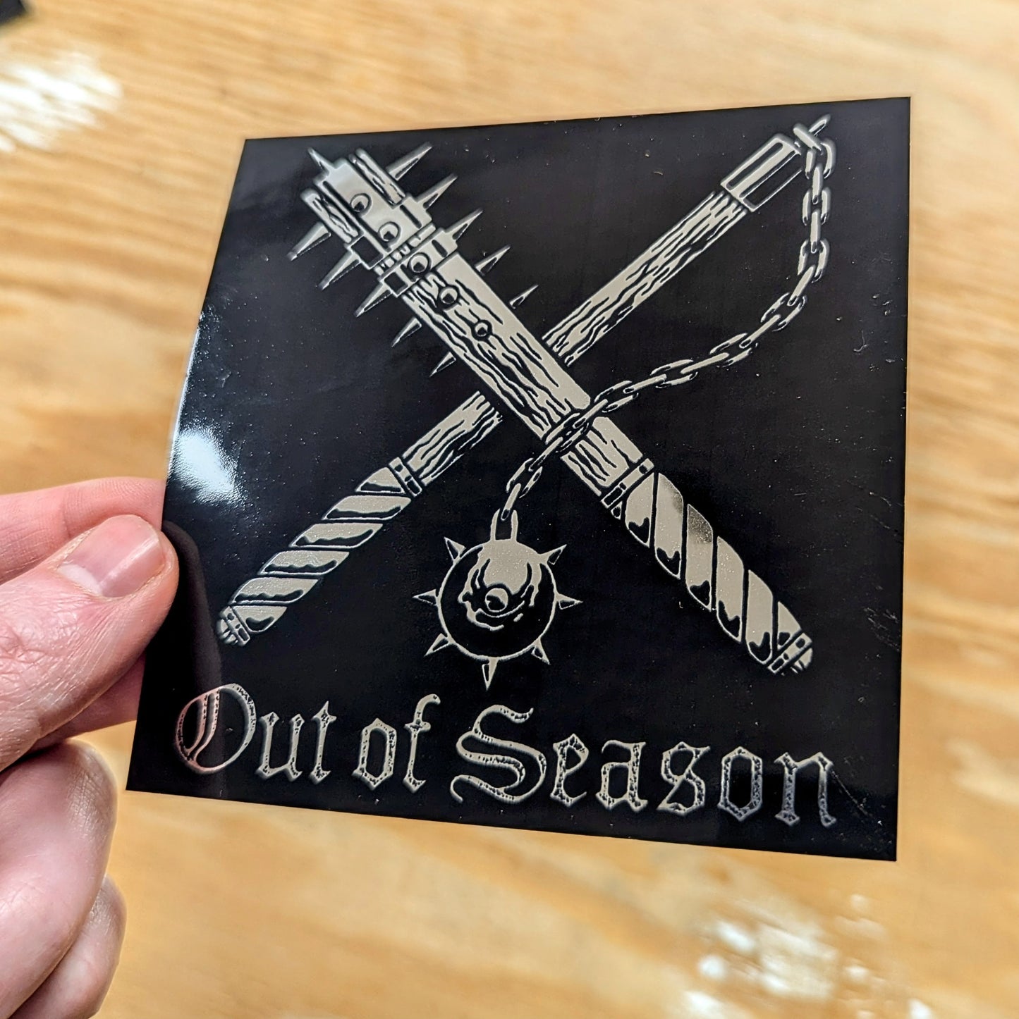 OUT OF SEASON 4 inch stickers (set of 4)