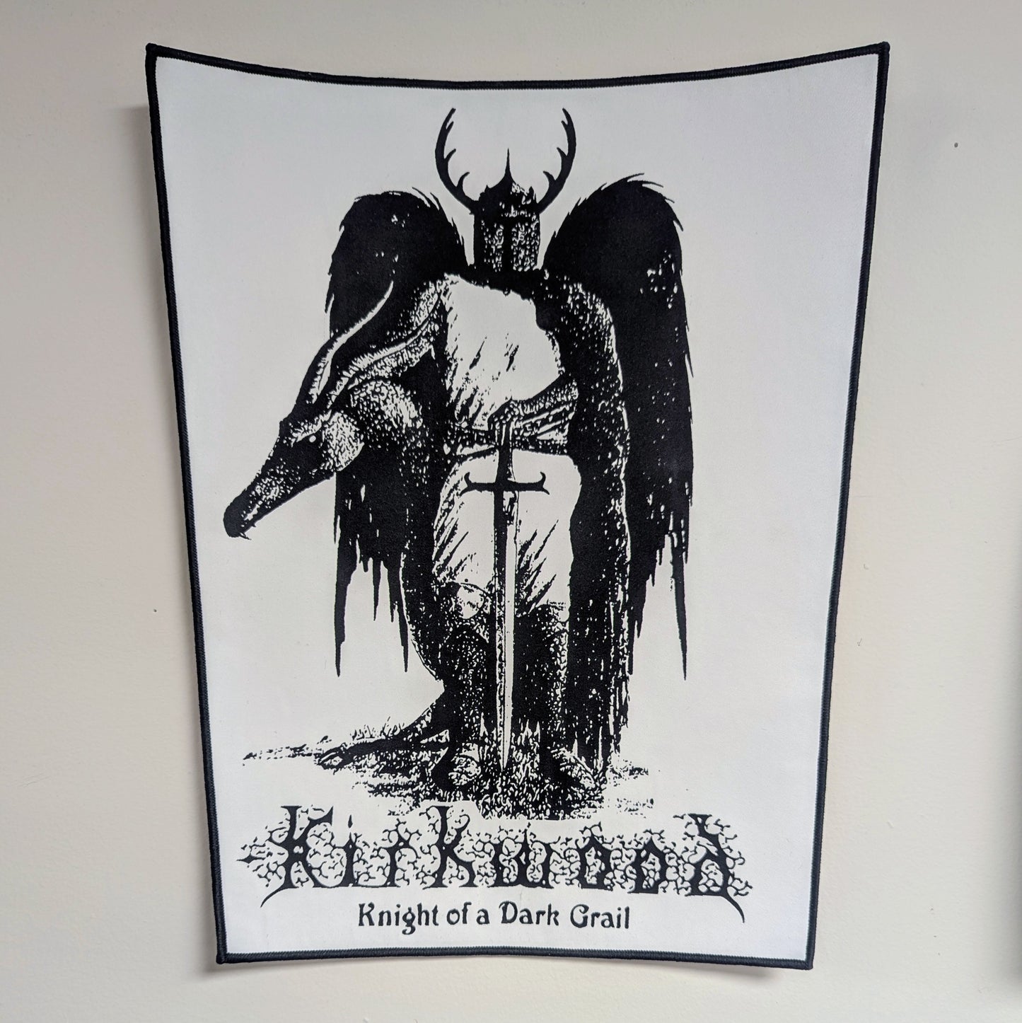 JIM KIRKWOOD "Knight of a Dark Grail" Woven Back Patch