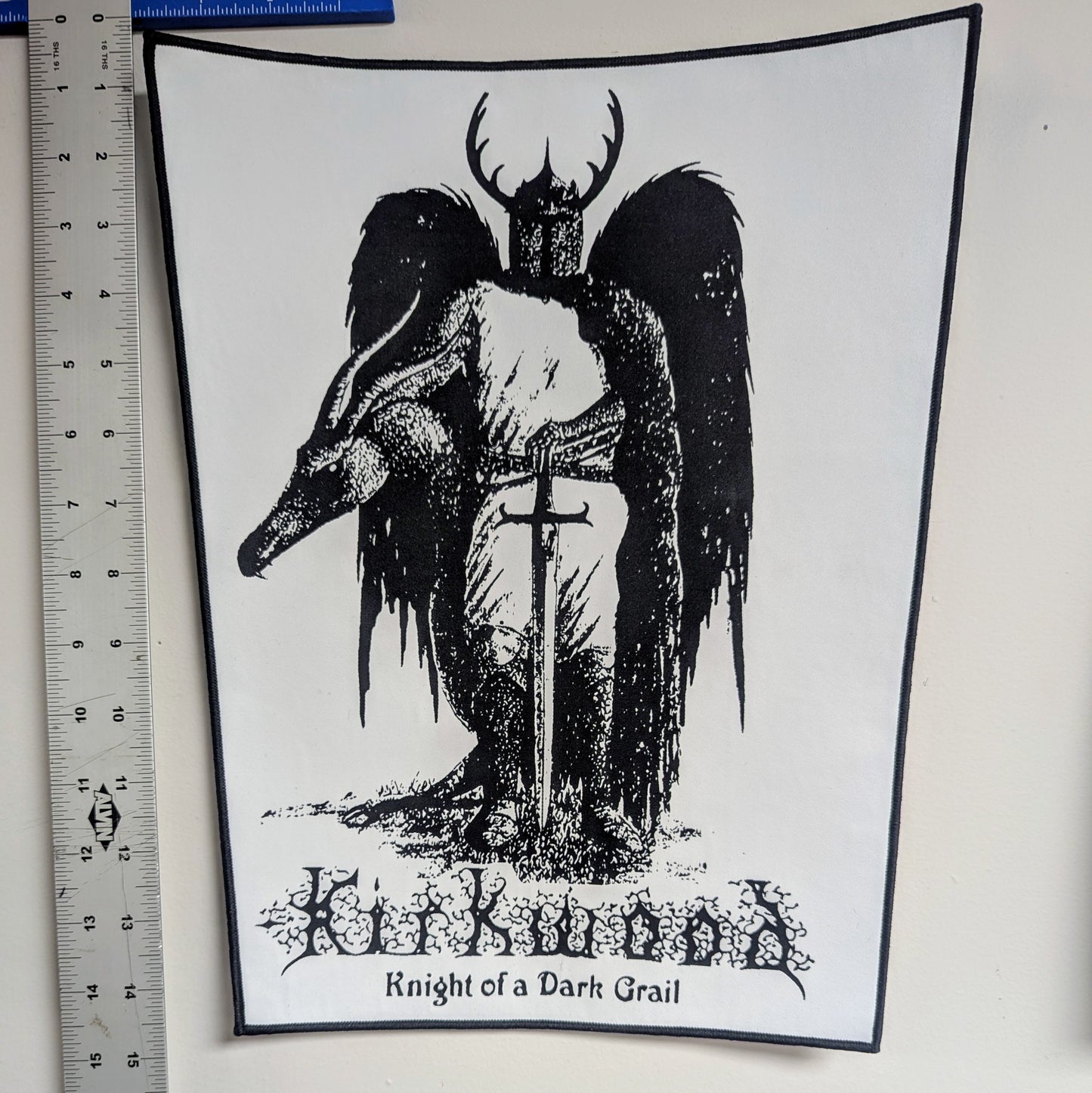 JIM KIRKWOOD "Knight of a Dark Grail" Woven Back Patch