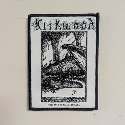 JIM KIRKWOOD "King of the Golden Hall" woven patch (White or Black)