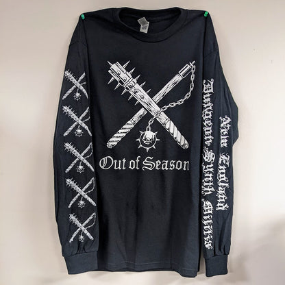 OUT OF SEASON "NEDSM" Premium Long Sleeve Shirt [BLACK] (Hanes Beefy Ts)