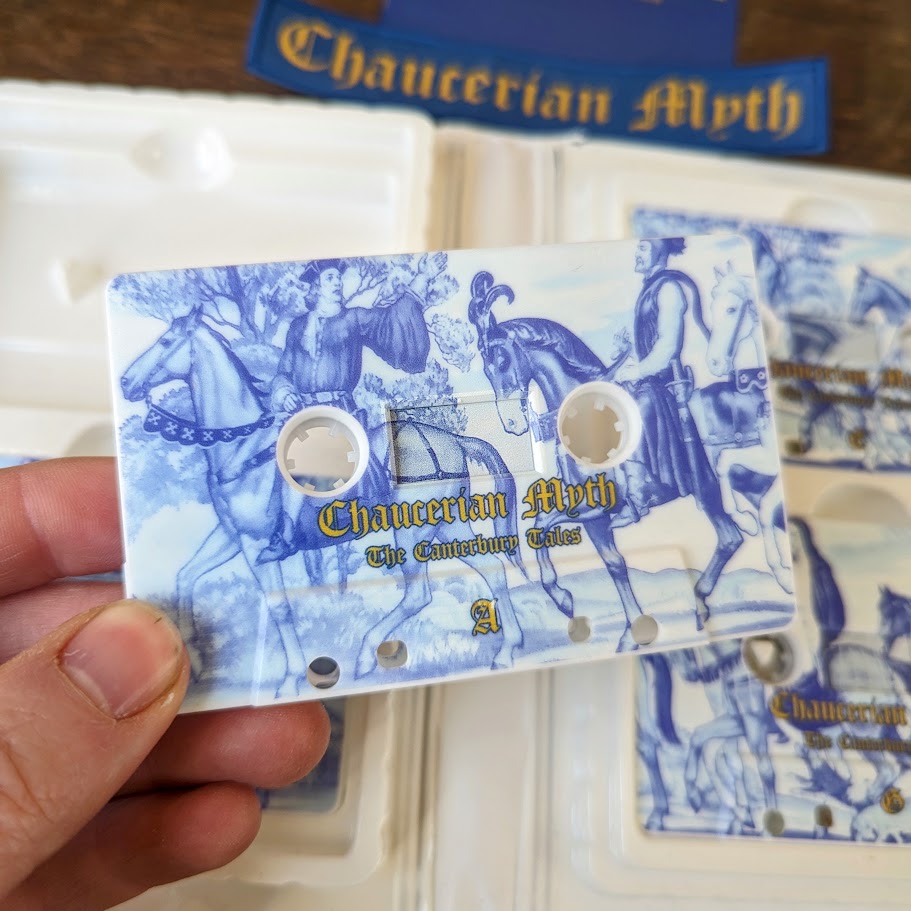 CHAUCERIAN MYTH "The Canterbury Tales" Deluxe 4xTape Set (library album case, patch, booklet, sticker, certificate)