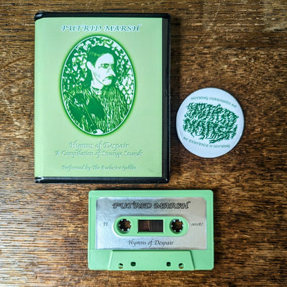 PUTRID MARSH "Hymns of Despair" cassette tape (oversized album case, 2.25" badge, lim.250)