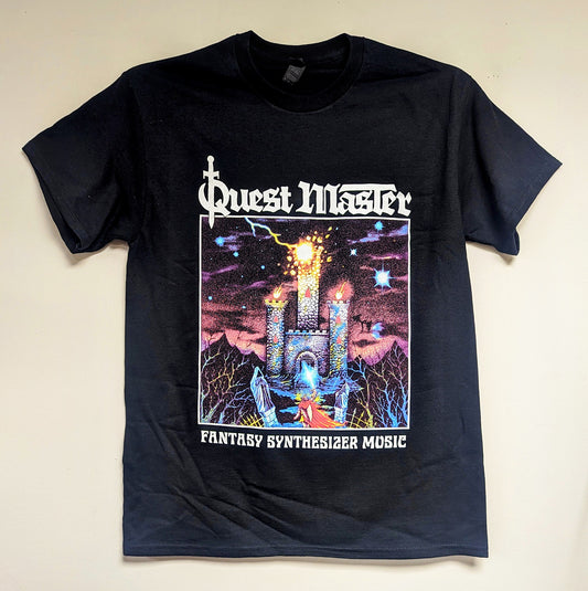 QUEST MASTER "Fantasy Synthesizer Music" T-Shirt [BLACK]