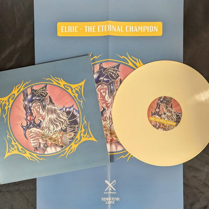 Elric The Eternal Champion vinyl record, yellow vinyl with poster