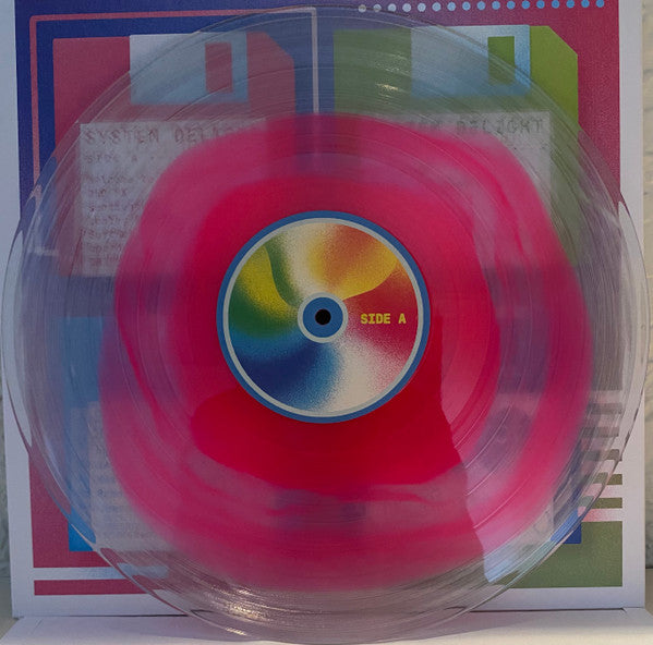 VAPERROR "System Delight" vinyl LP, clear pink 'blob' vinyl color, with printed jacket