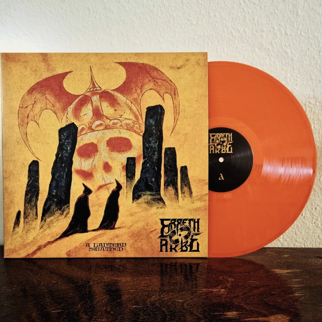 ERRETH-AKBE "A Lantern Swathed" vinyl LP, orange vinyl with printed record jacket, detail