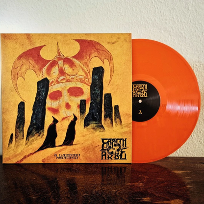 ERRETH-AKBE "A Lantern Swathed" vinyl LP, orange vinyl with printed record jacket, detail