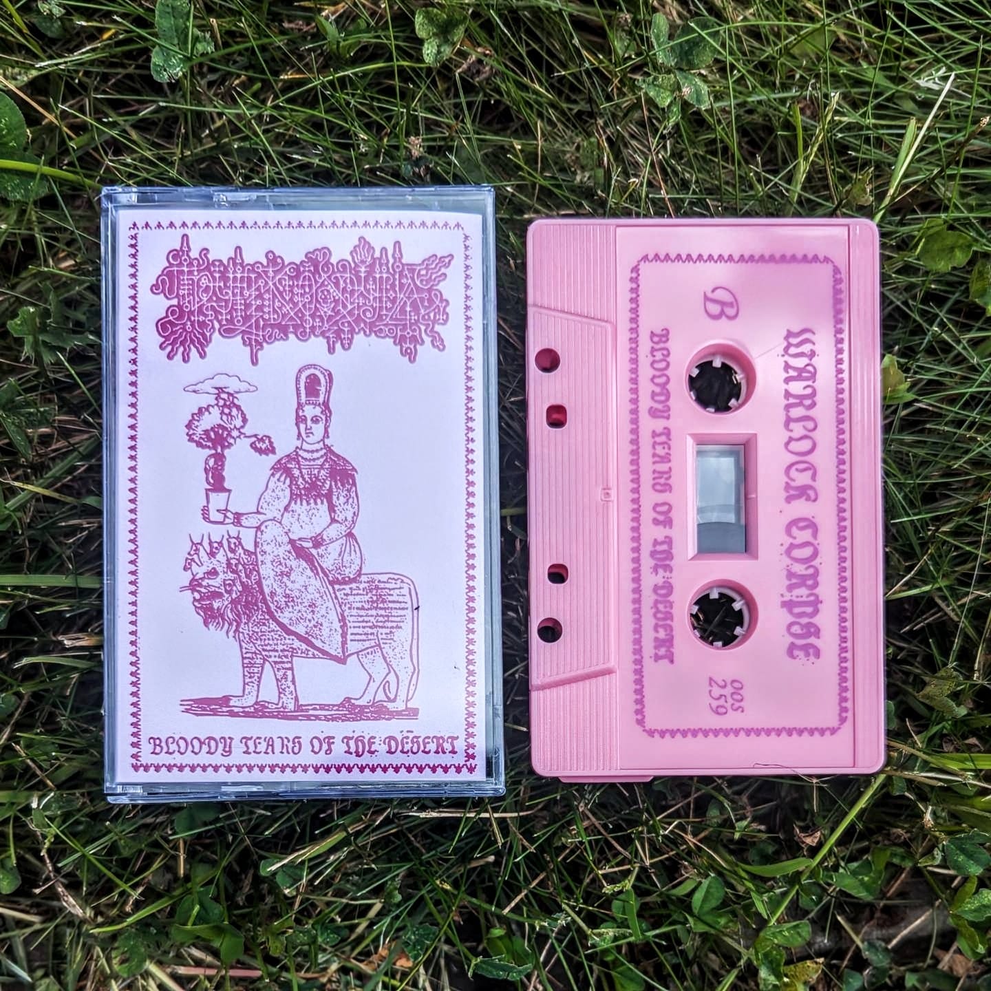 WARLOCK CORPSE "Bloody Tears of the Desert" cassette tape (lim.200 w/ DL)