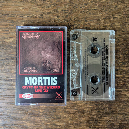 MORTIIS "Crypt of the Wizard (Live)" cassette tape (repress, lim.200)