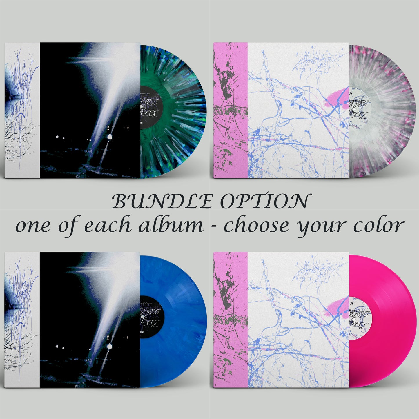 COFFRET DE BIJOUX 2x Vinyl LPs Bundle (choose your color combo)