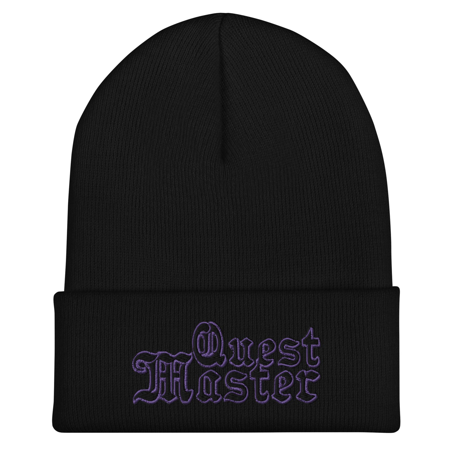 QUEST MASTER Beanie Winter Hat PURPLE/BLACK (Ships Separately)