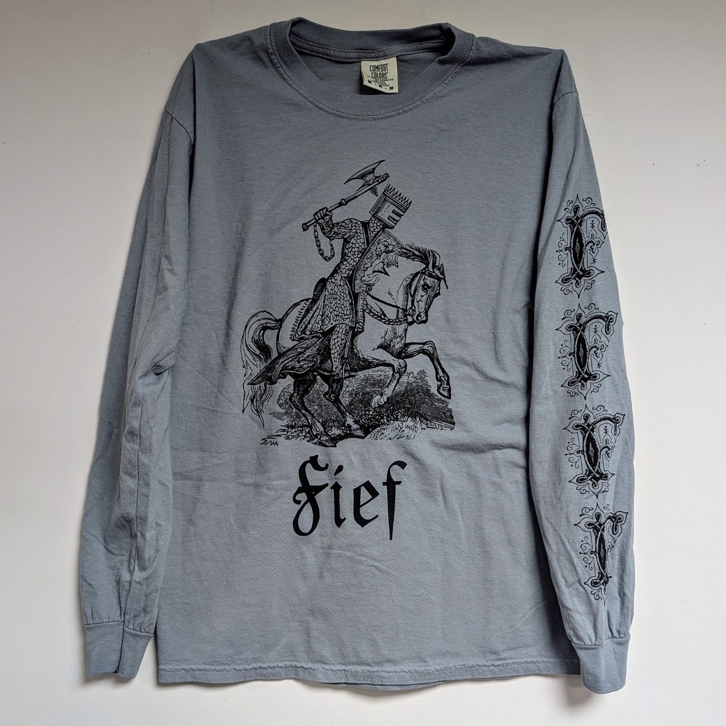 FIEF "Knight" Long Sleeve Shirt (Grey, Gildan or Comfort Colors)