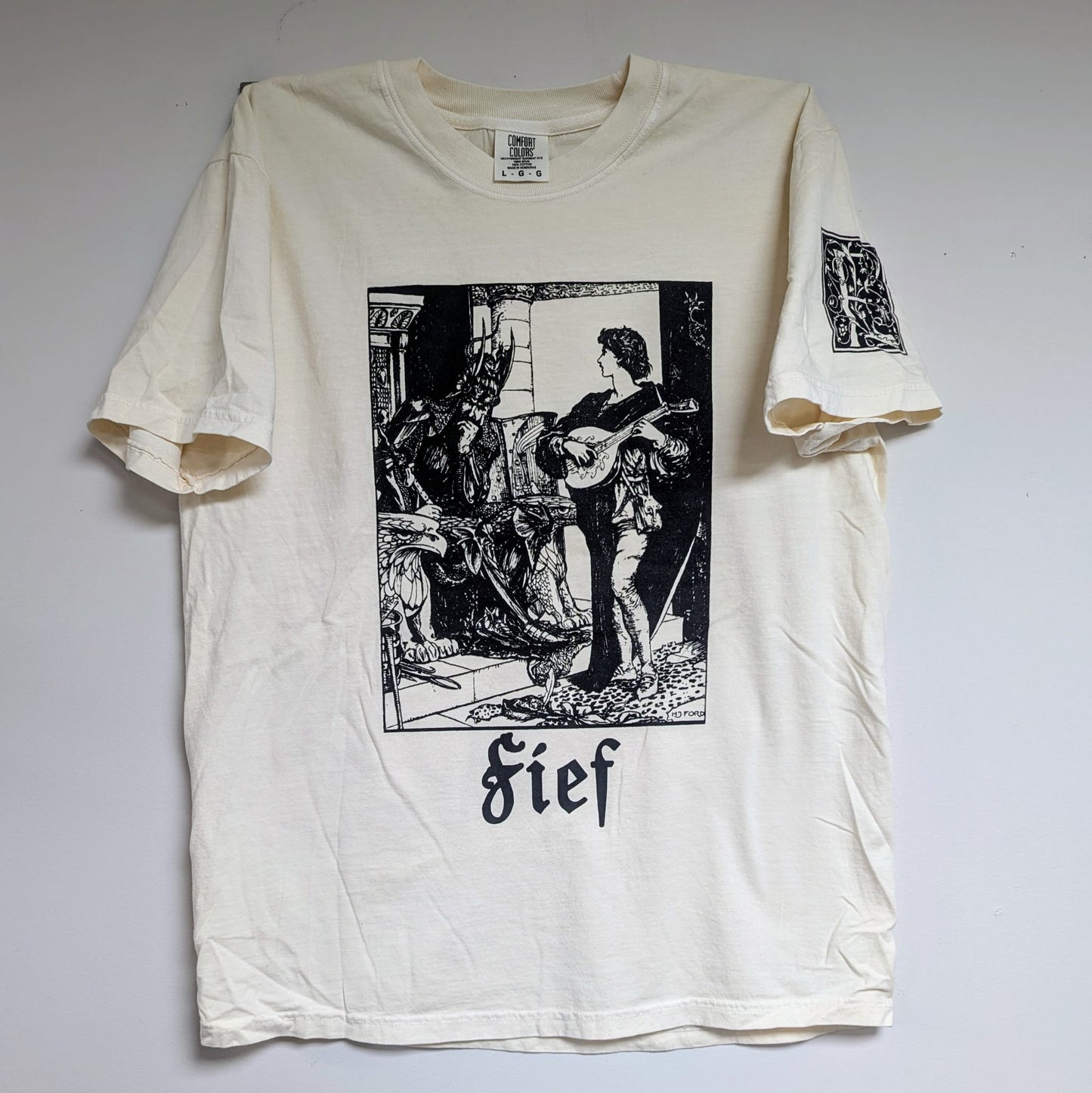 FIEF  "I+II" T-Shirt (Tan - Gildan or Comfort Colors)