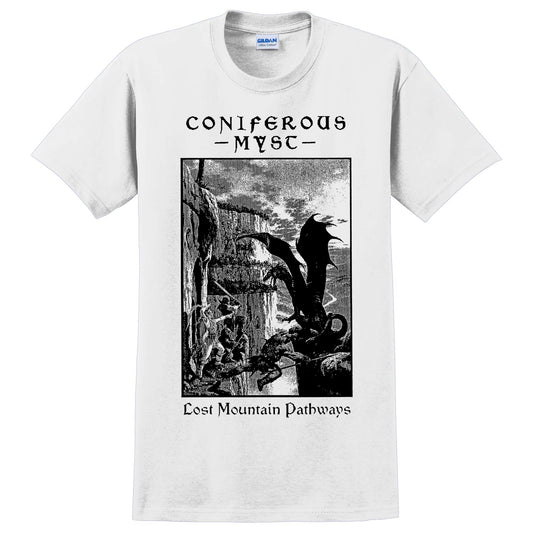 CONIFEROUS MYST "Lost Mountain Pathways" 2-sided T-shirt [WHITE]