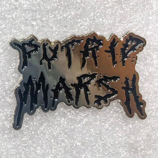 PUTRID MARSH (Silver/Black) Logo Metal Enamel Pin