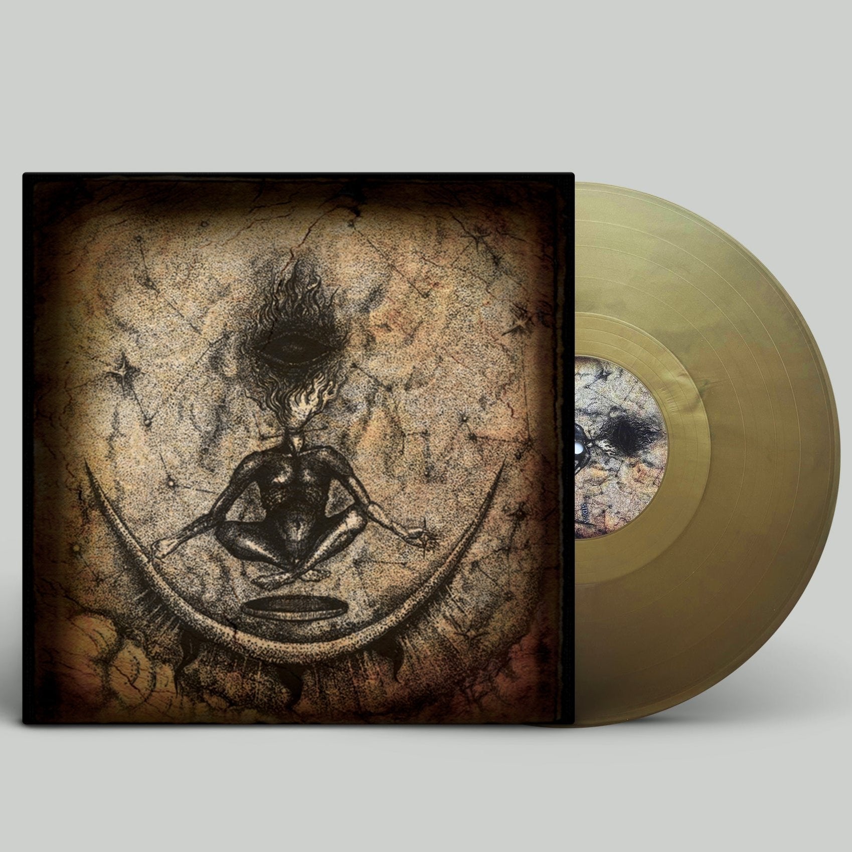 TEMPLUM ANIMA MORTI "Vortex" vinyl LP, gold vinyl color with printed record jacket