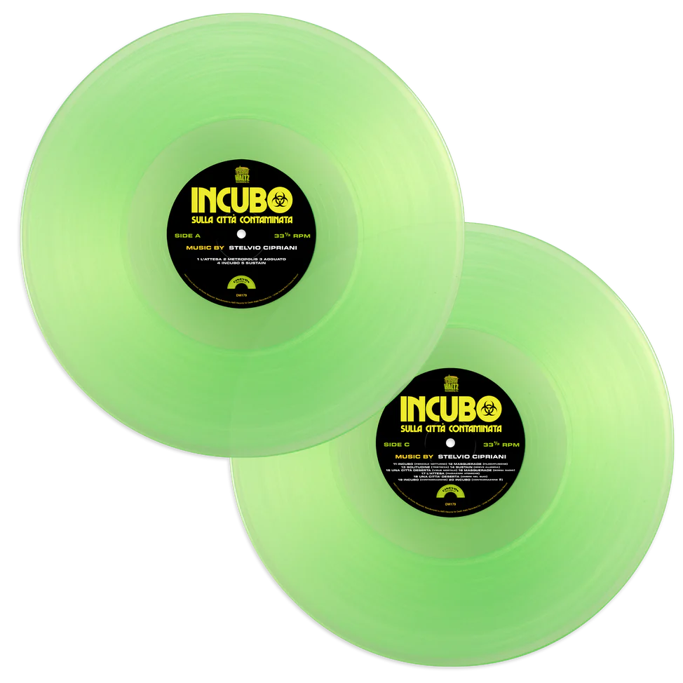 NIGHTMARE CITY OST vinyl 2xLP, fluorescent green vinyl