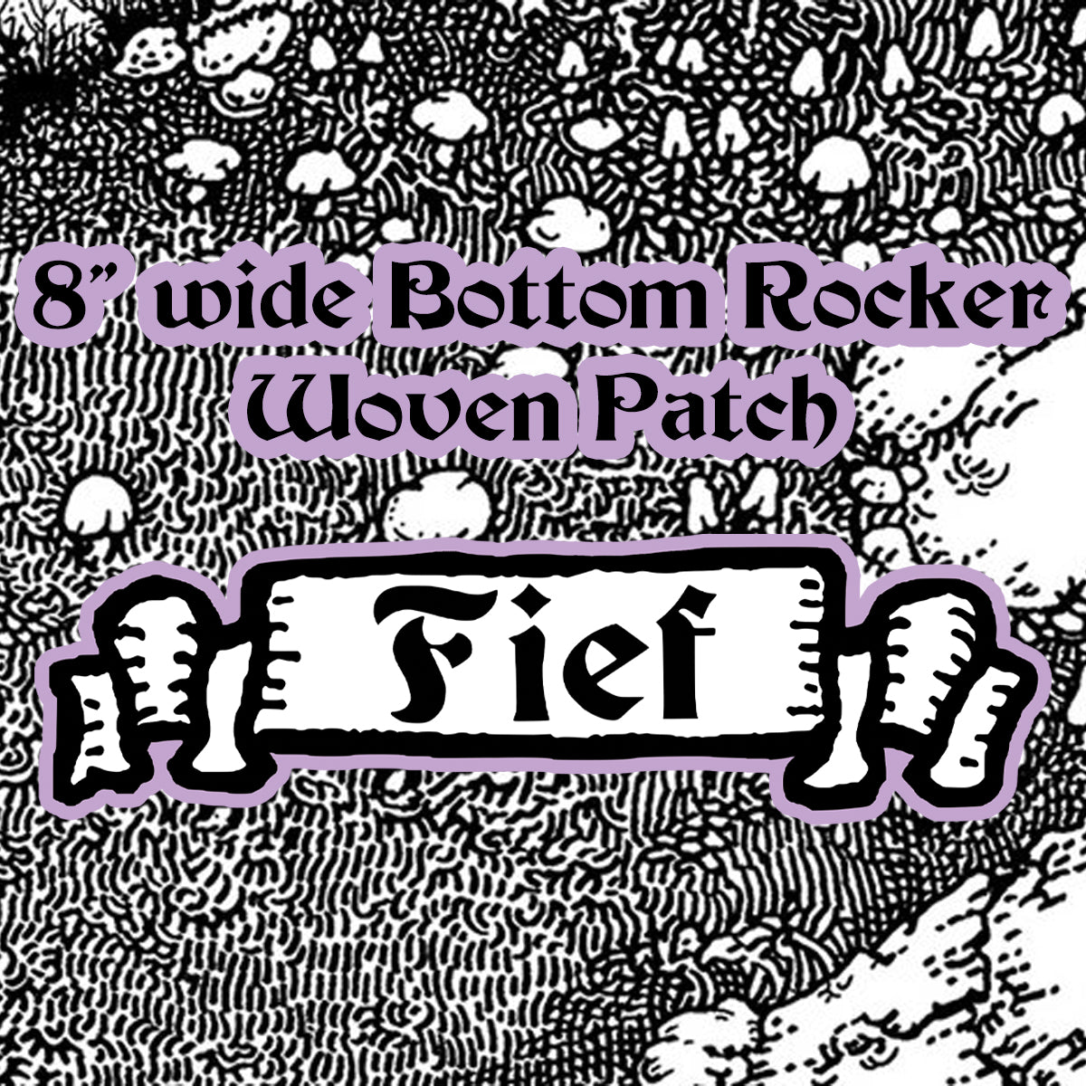 FIEF 8" Wide Scroll Woven Patch