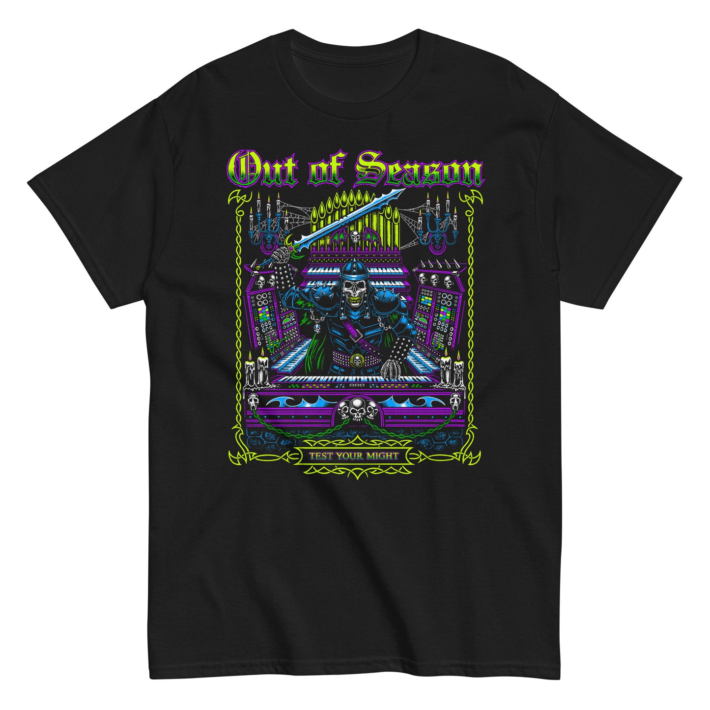 OUT OF SEASON "Test Your Might" T-Shirt *EU / UK / WORLD*