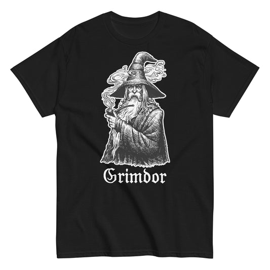 Grimdor Tharkun T-shirt, black shirt with white print