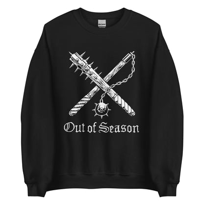 OUT OF SEASON "NEDSM" Crewneck Dad Sweatshirt (2-sided, Black)