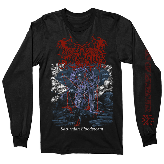 [SOLD OUT] LAMP OF MURMUUR "Saturnian Bloodstorm" Long Sleeve Shirt [BLACK]