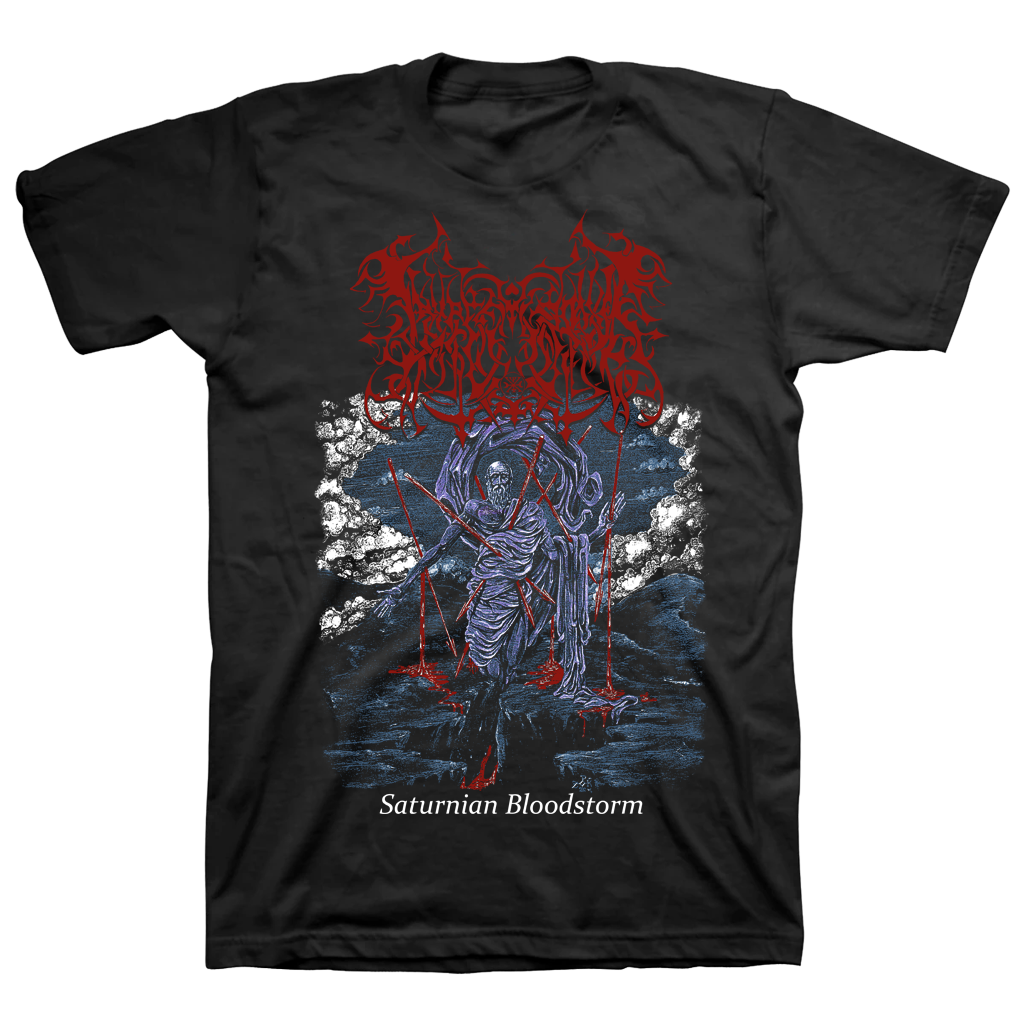 [SOLD OUT] LAMP OF MURMUUR "Saturnian Bloodstorm" T-Shirt [BLACK]