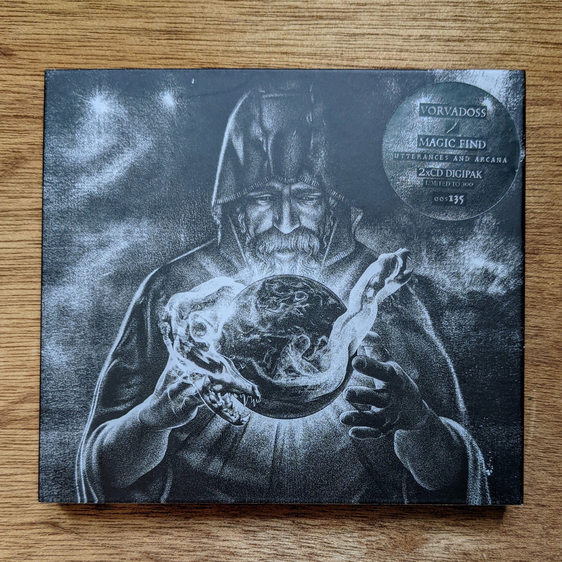 VORVADOSS / MAGIC FIND "Utterances digipak front cover